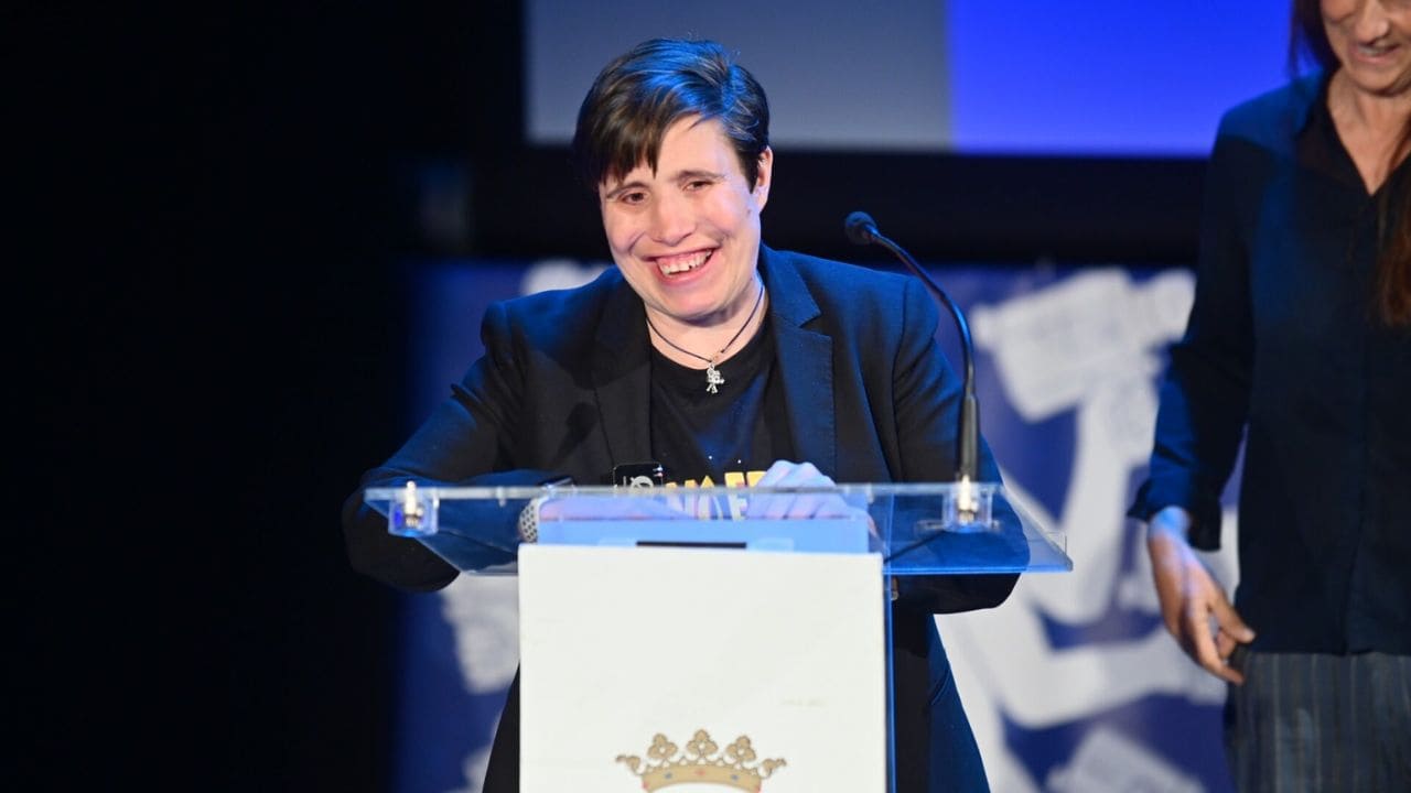 Mar Sobrado, primera mujer con discapacidad intelectual en inaugurar la Semana del Cine de Medina del Campo