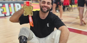 Toni Cuñat, deportista con discapacidad y único amputado de España en competir en jiu-jitsu brasileño