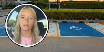 Abril Alfaro, joven con discapacidad, denuncia el mal uso de plazas PMR