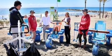 Nuevos puntos de baño asistido en las playas de Marbella