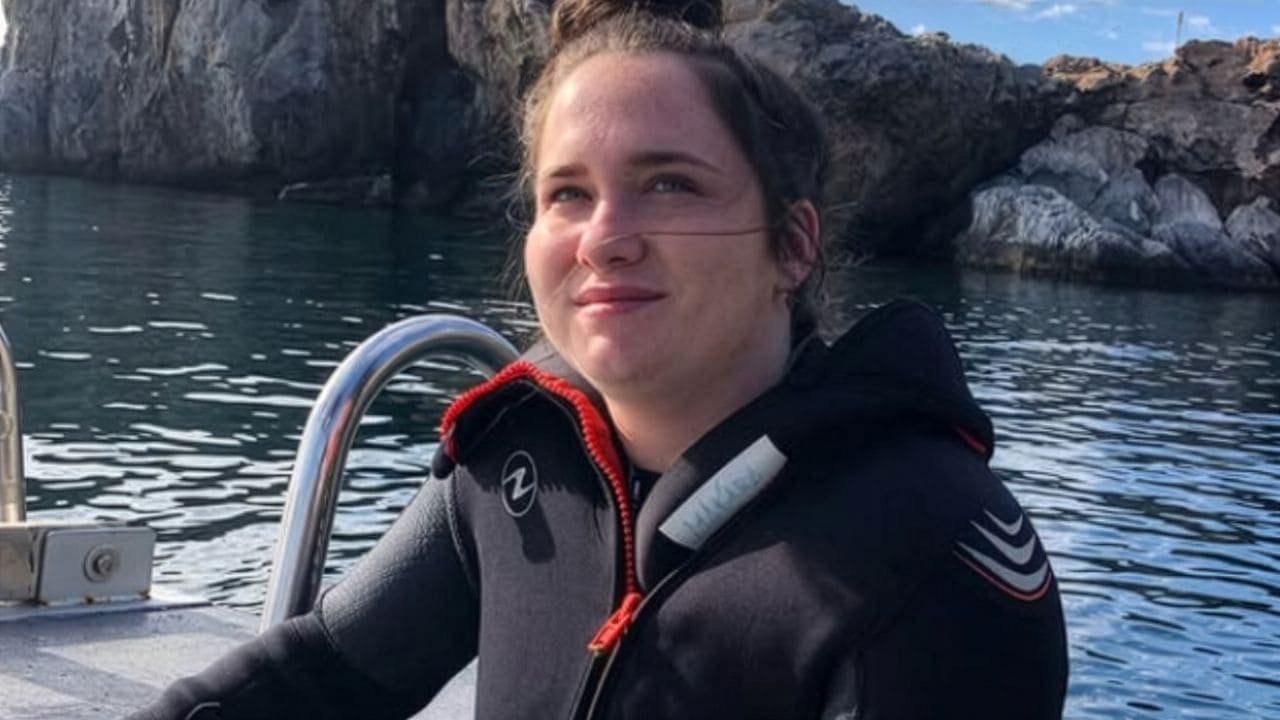 El submarinismo, el refugio de Marina tras una lesión medular
