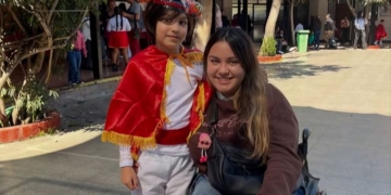 Josefa Farias y una maternidad en silla de ruedas