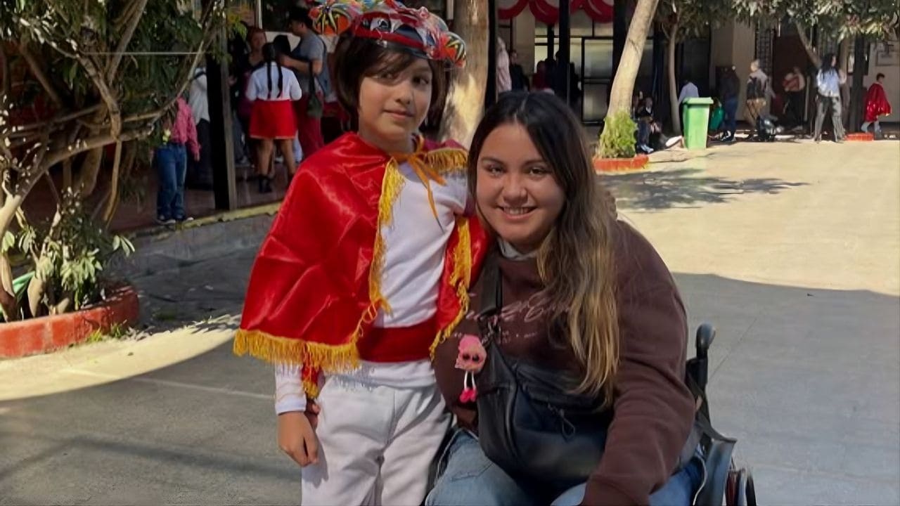 Josefa Farias y una maternidad en silla de ruedas