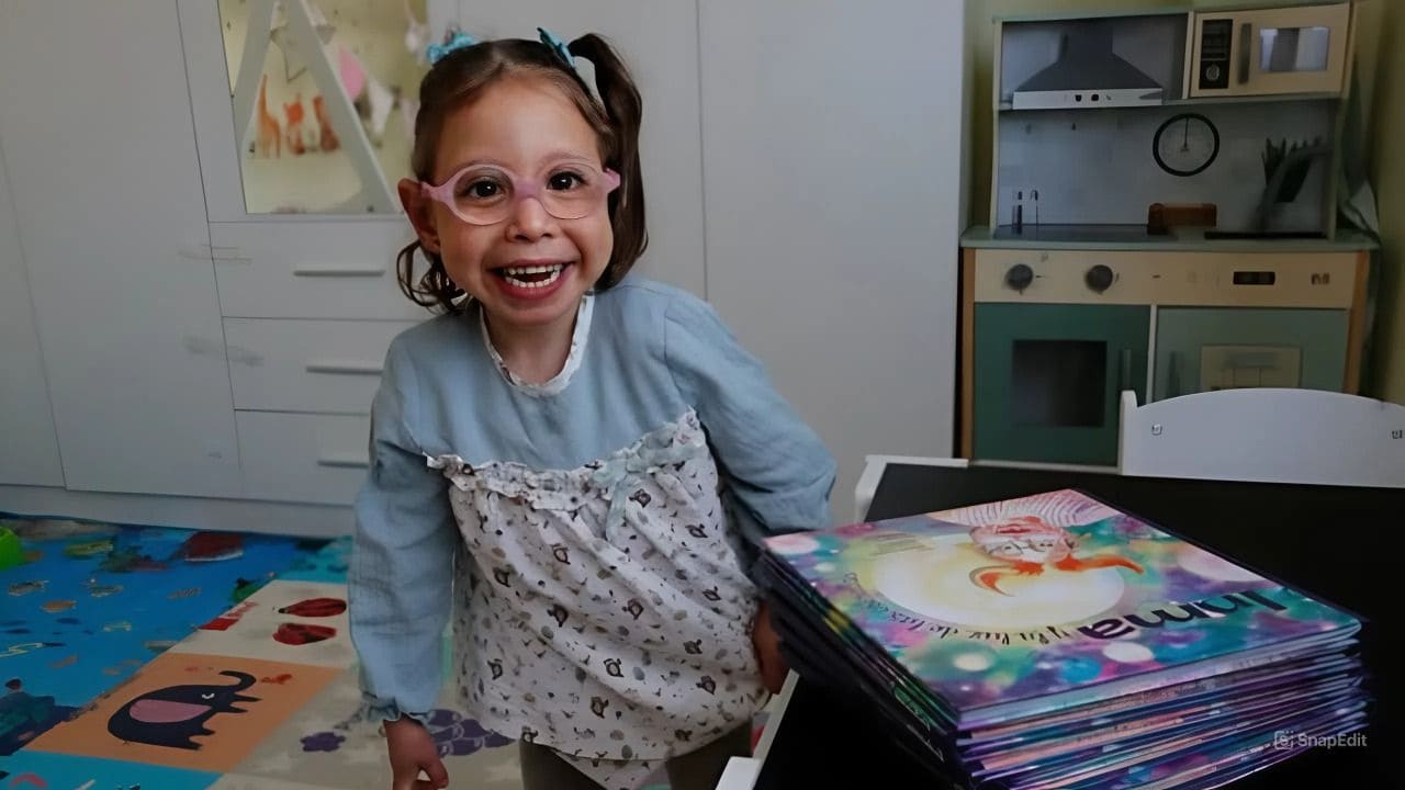 La 'subida y bajada' de escalones de Inma, una niña de 4 años con discapacidad