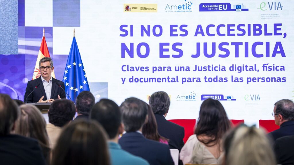 Bolaños y AccessibleEU reclaman una Administración de Justicia digital y sin barreras para todas las personas