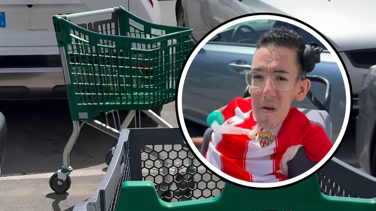 Brianeitor estalla ante las personas que dejan los carritos de la compra en plazas PMR