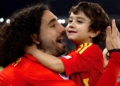 Marc Cucurella normaliza la presencia de su hijo Mateo, con autismo, en los estadios