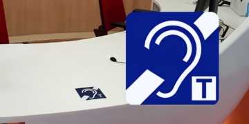 Mostrador accesible para personas con discapacidad auditiva accesibilidad