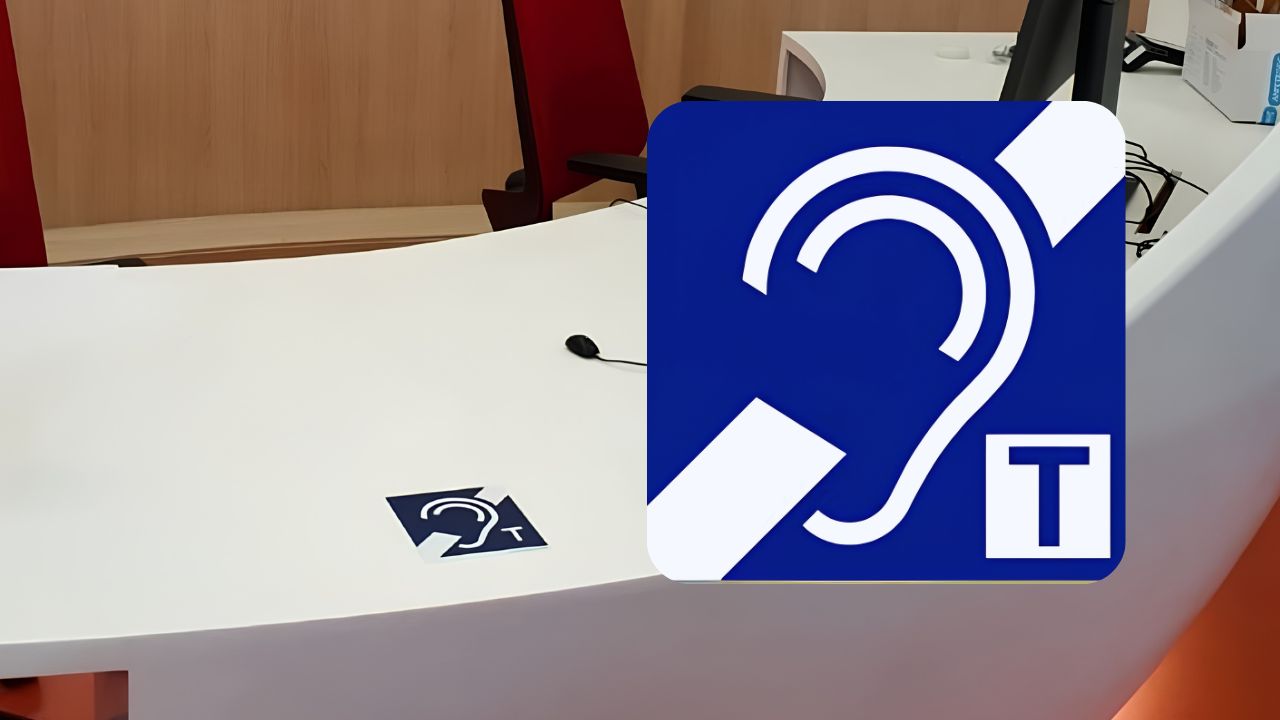 Mostrador accesible para personas con discapacidad auditiva accesibilidad