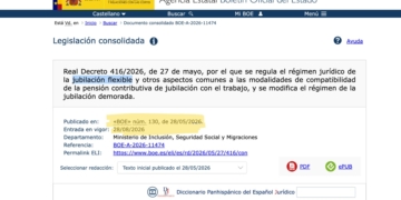 El BOE cambia la jubilación flexible