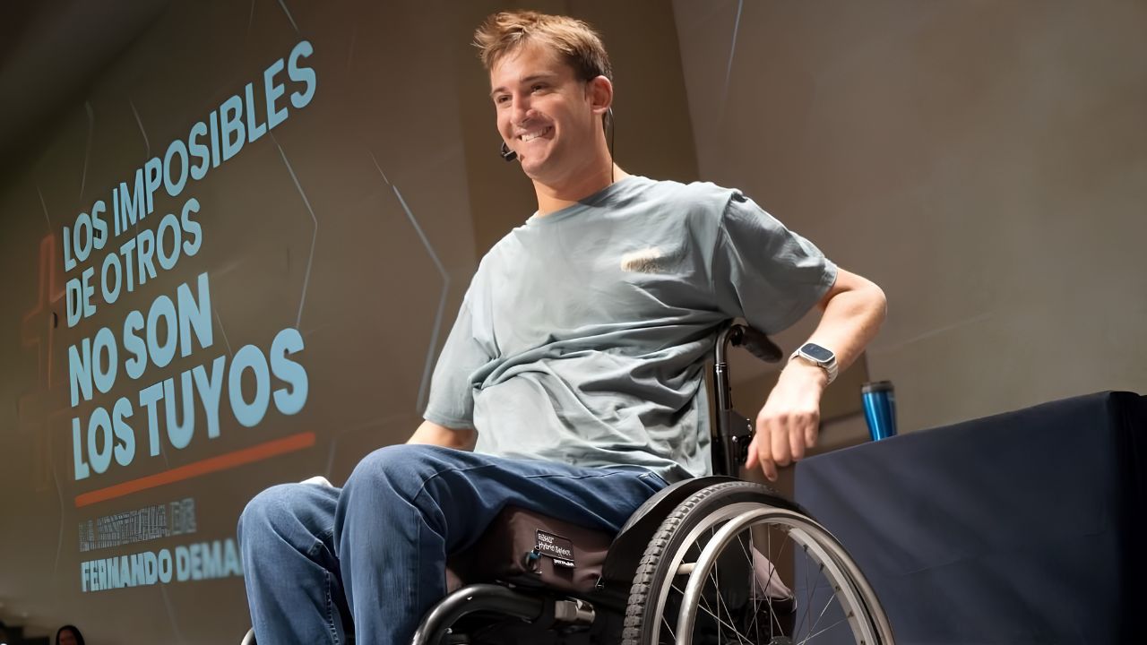 La reflexión de Fernando Demaría, deportista y speaker con discapacidad