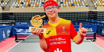 Marcos Valsera. Campeón de España de Tenis de Mesa para personas con síndrome de Down
