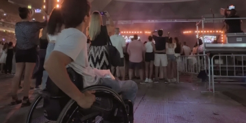 Pablo Tovar en el concierto de Manuel Carrasco en La Cartuja