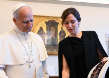 El Papa León XIV e Isabel Díaz Ayuso