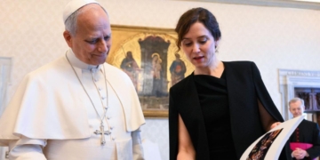 El Papa León XIV e Isabel Díaz Ayuso