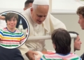 Roscón, con síndrome de Down, le entrega un regalo al Papa