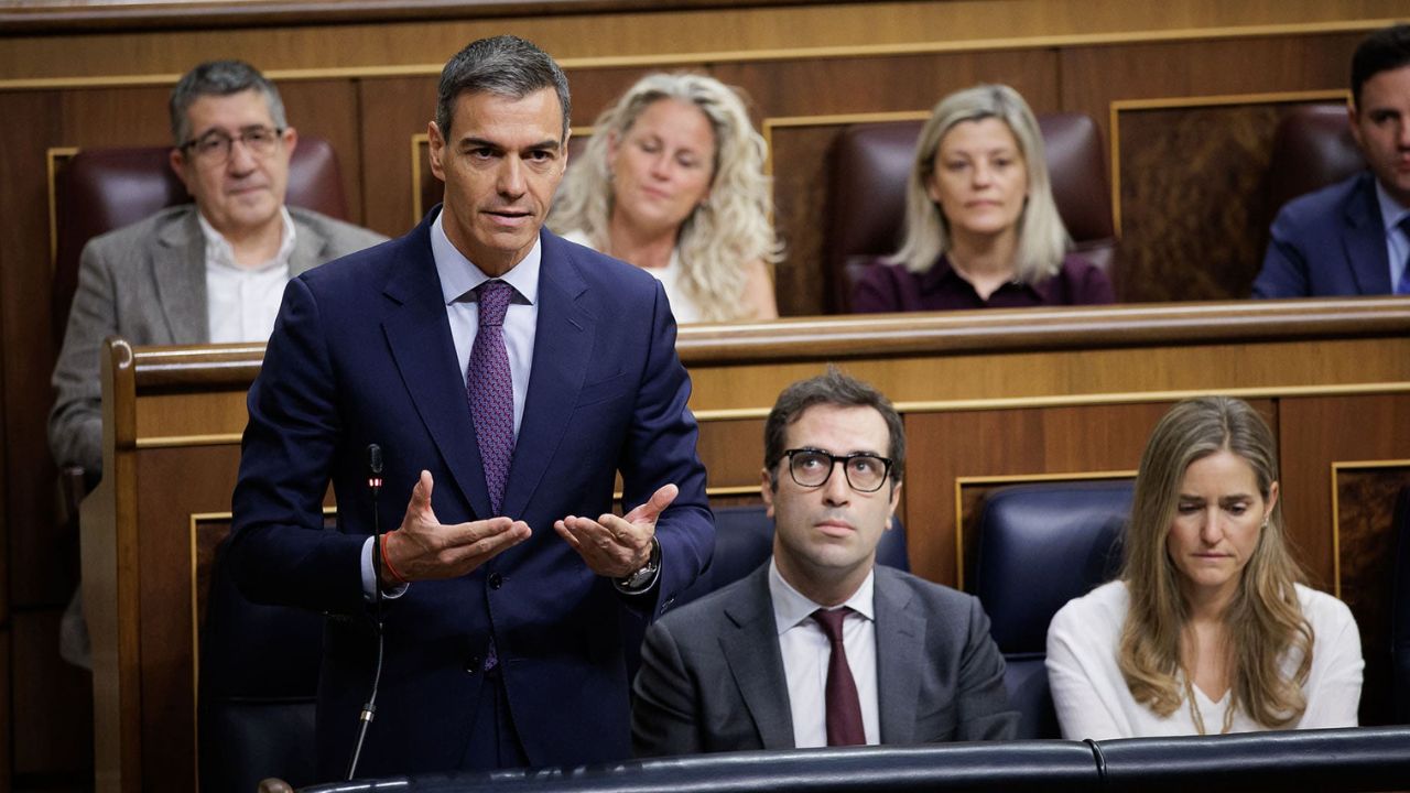 Pedro Sánchez en el Congreso de los Diputados rechazo jubilación anticipada