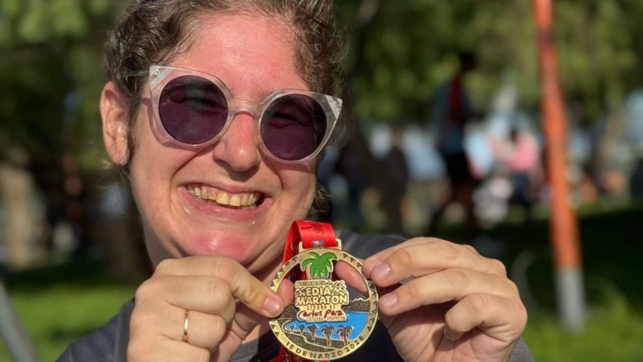 Agustina Garmendia, 'runner' con parálisis cerebral