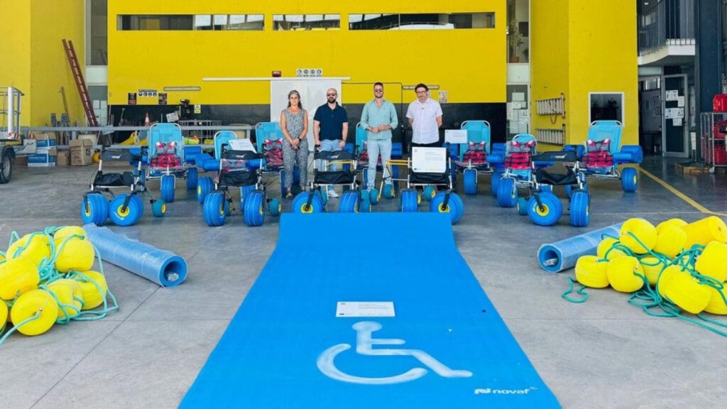 Nuevas sillas anfibias en El Puerto de Santa María