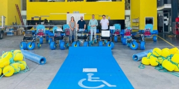 Nuevas sillas anfibias en El Puerto de Santa María