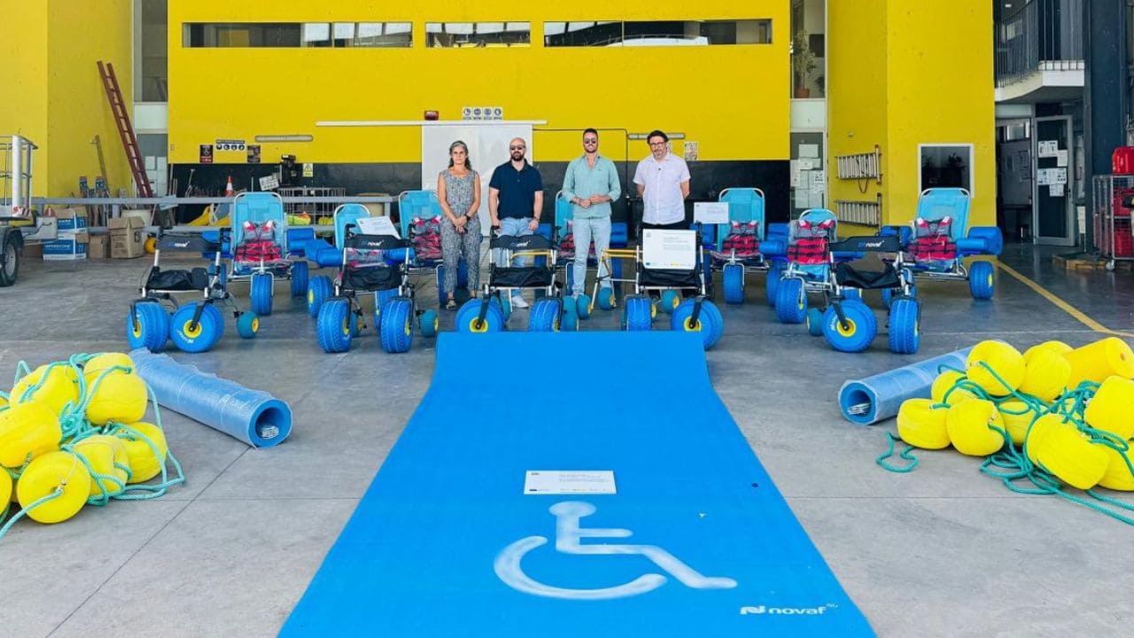 Nuevas sillas anfibias en El Puerto de Santa María