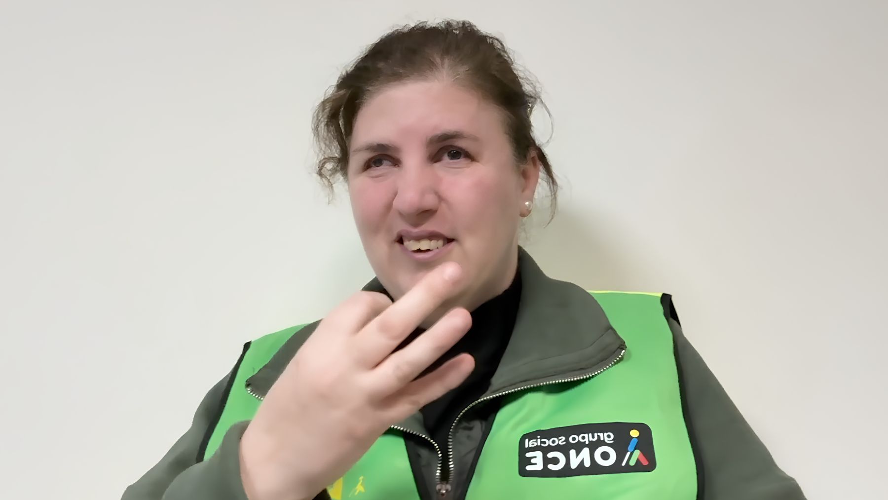 Ana Belén, voluntaria sordociega de la ONCE