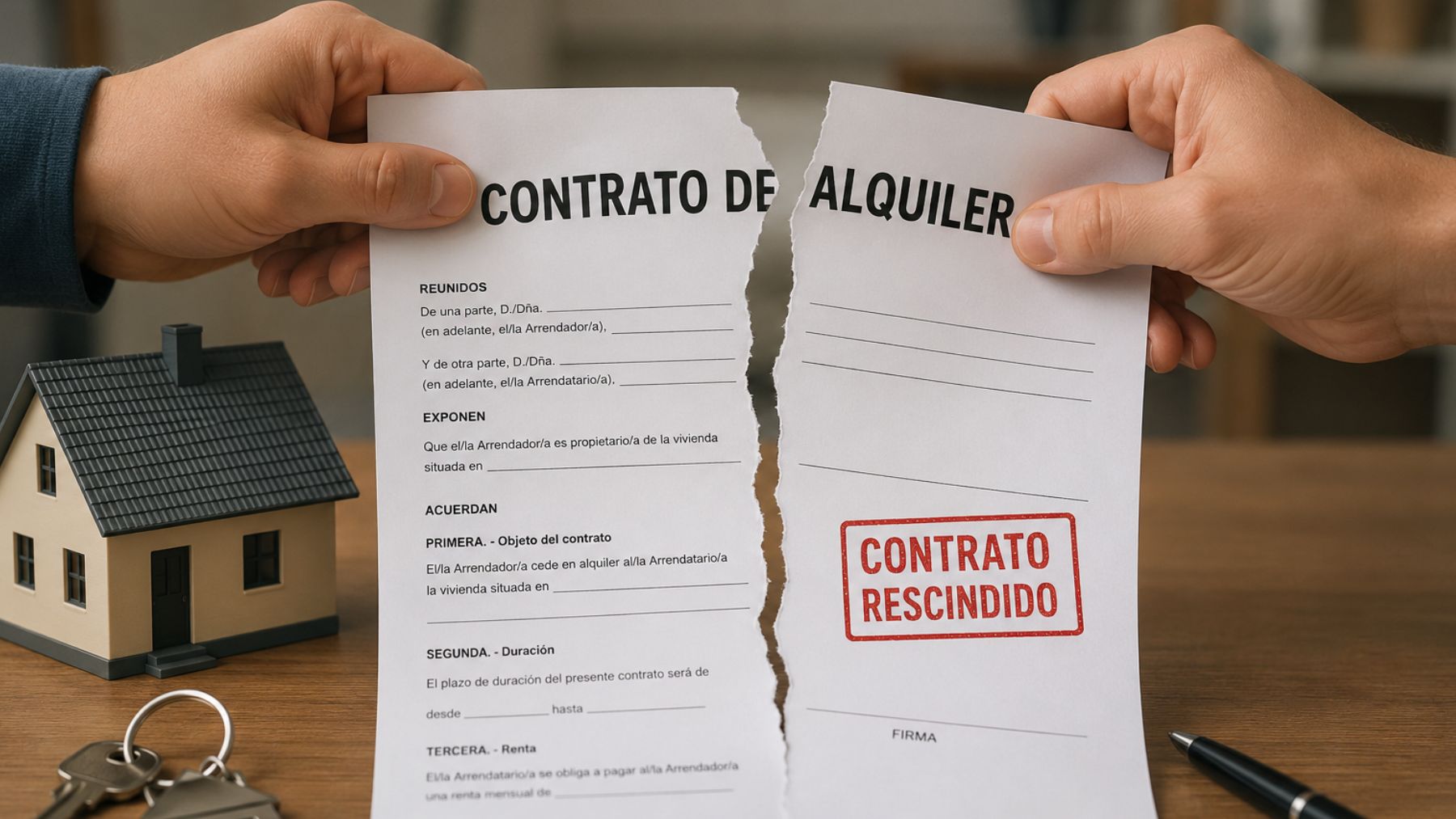 Tres razones legales por las que tu casero puede romper el contrato de alquiler