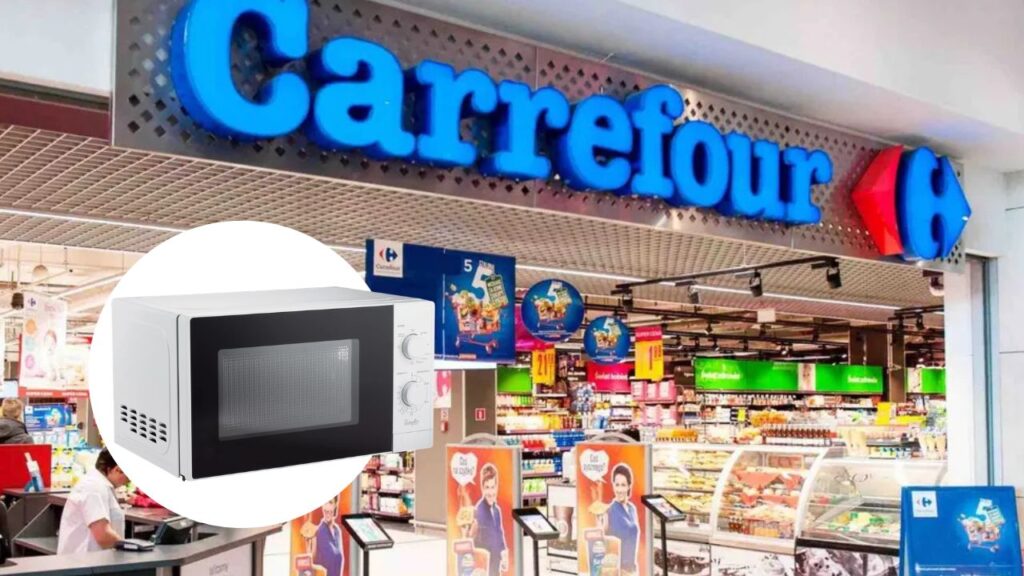 El microondas con grill de Carrefour baja a 55 euros: 20 litros, 9 niveles de potencia y grill de 1000 vatios