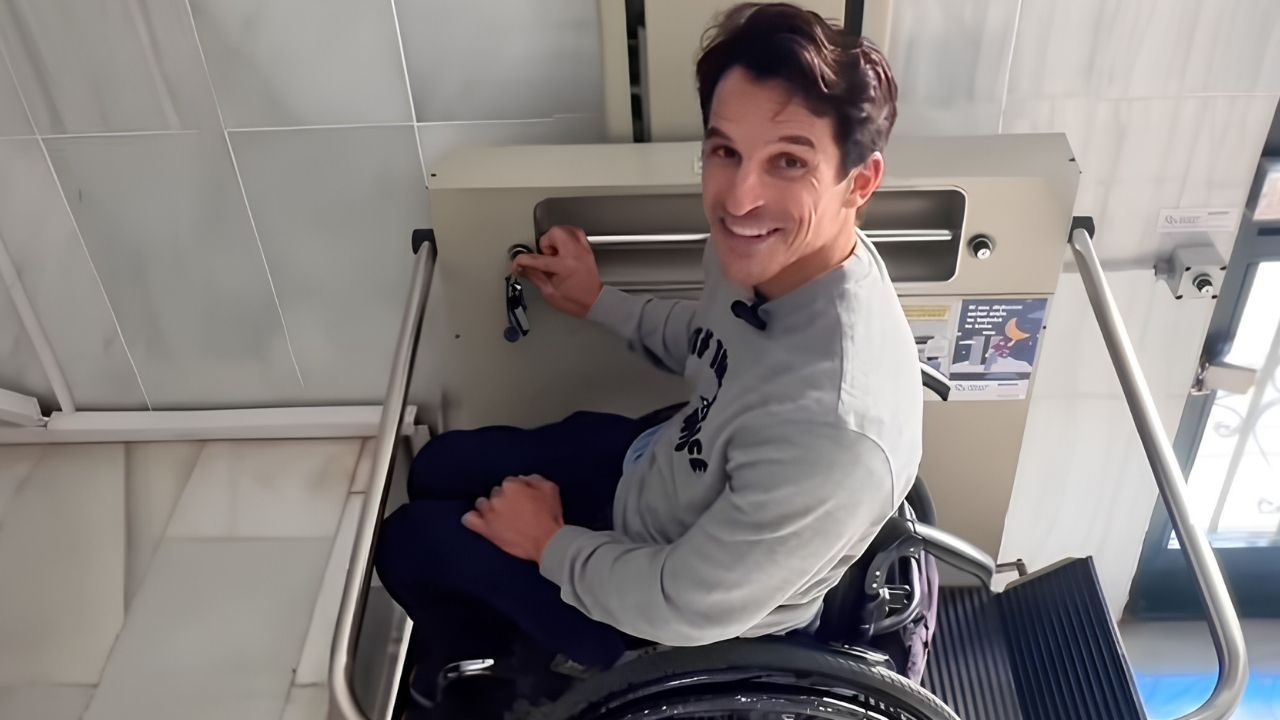 Pablo Tovar explica las adaptaciones en su edificio tras sufrir una lesión medular