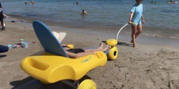 Playa con el máximo nivel de accesibilidad en Cartagena