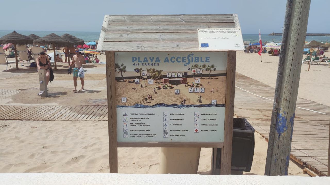 Playa accesible en Barbate