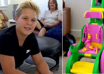 Un niño de 13 años invierte 300 horas de sus vacaciones en imprimir en 3D una silla de ruedas a medida para una bebé de 1 año y 9 meses