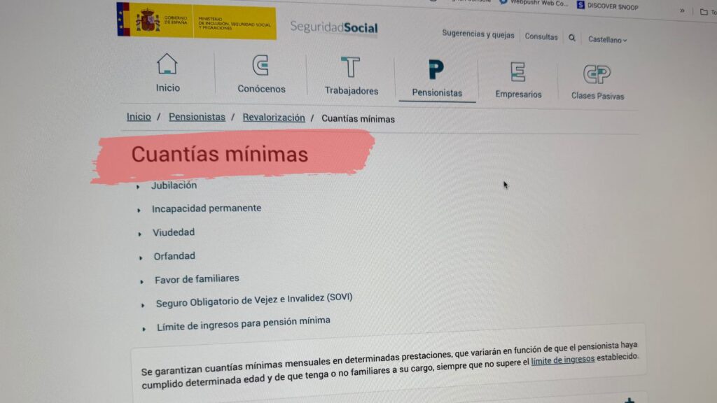 La Seguridad Social avisa: pierdes el complemento a mínimos de la pensión si superas 9.442 euros de rentas o pasas más de 90 días fuera de España
