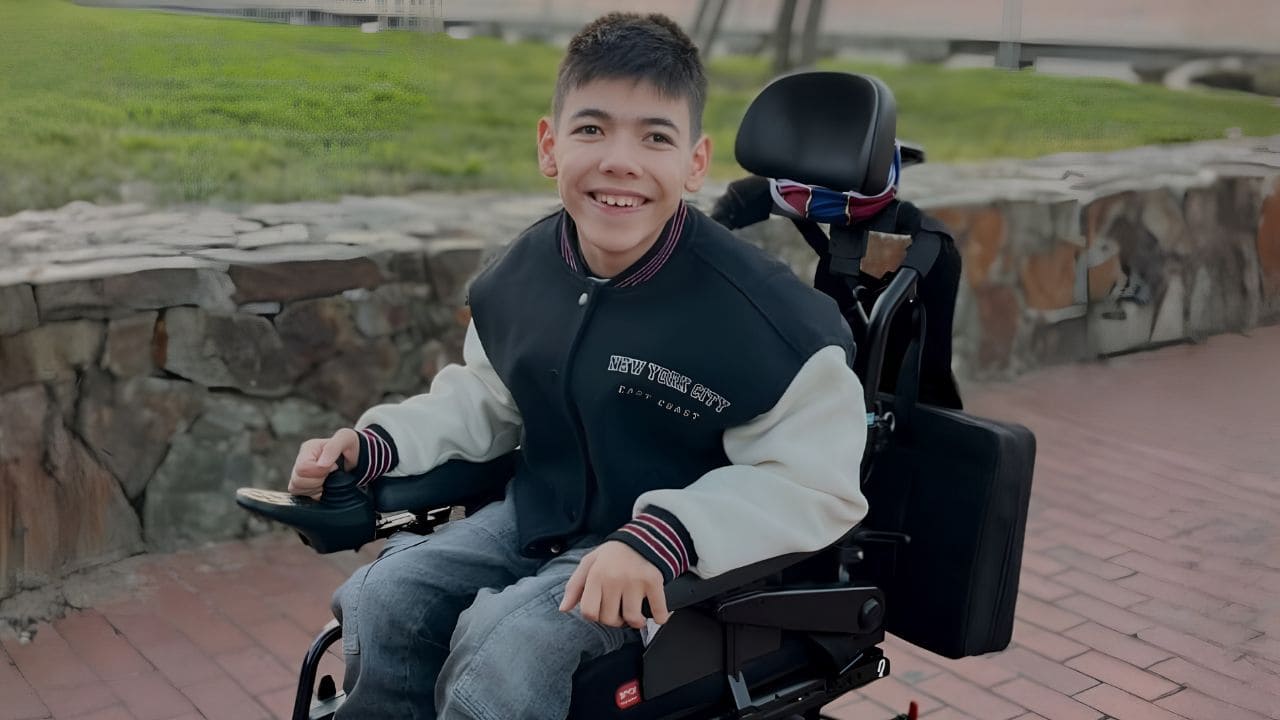 Bruno Rodríguez, niño con un grado III de dependencia y una discapacidad del 79%
