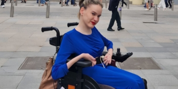 Estefanía Felipe, mujer con lesión medular y en situación de dependencia