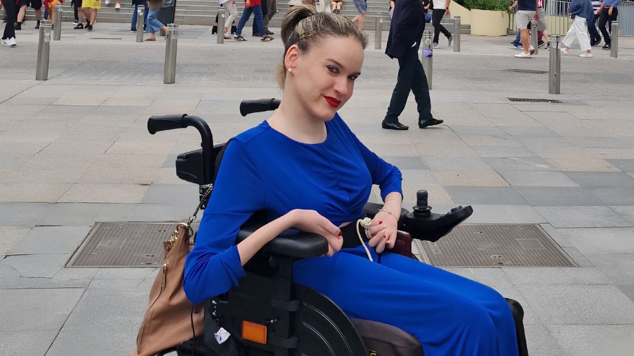 Estefanía Felipe, mujer con lesión medular y en situación de dependencia