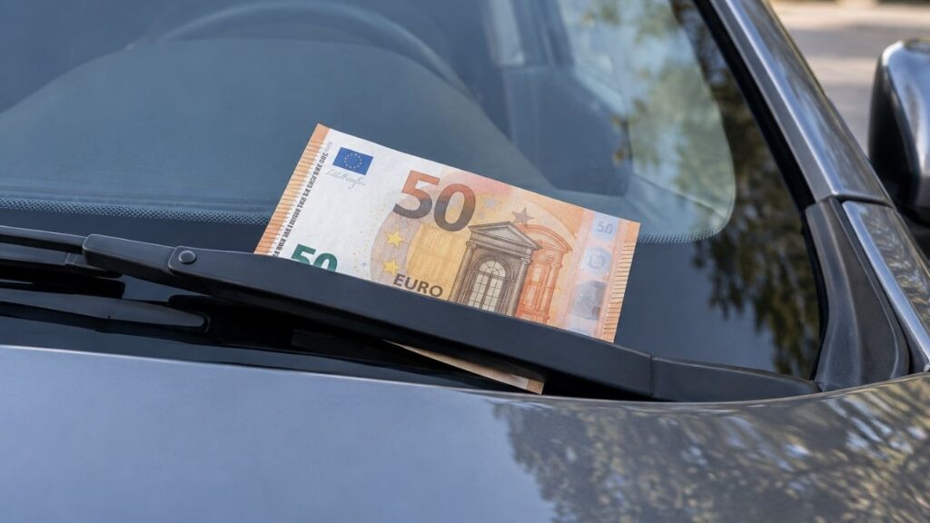 Que significa encontrar un billete en el parabrisas del coche y como debes actuar en caso de tener uno