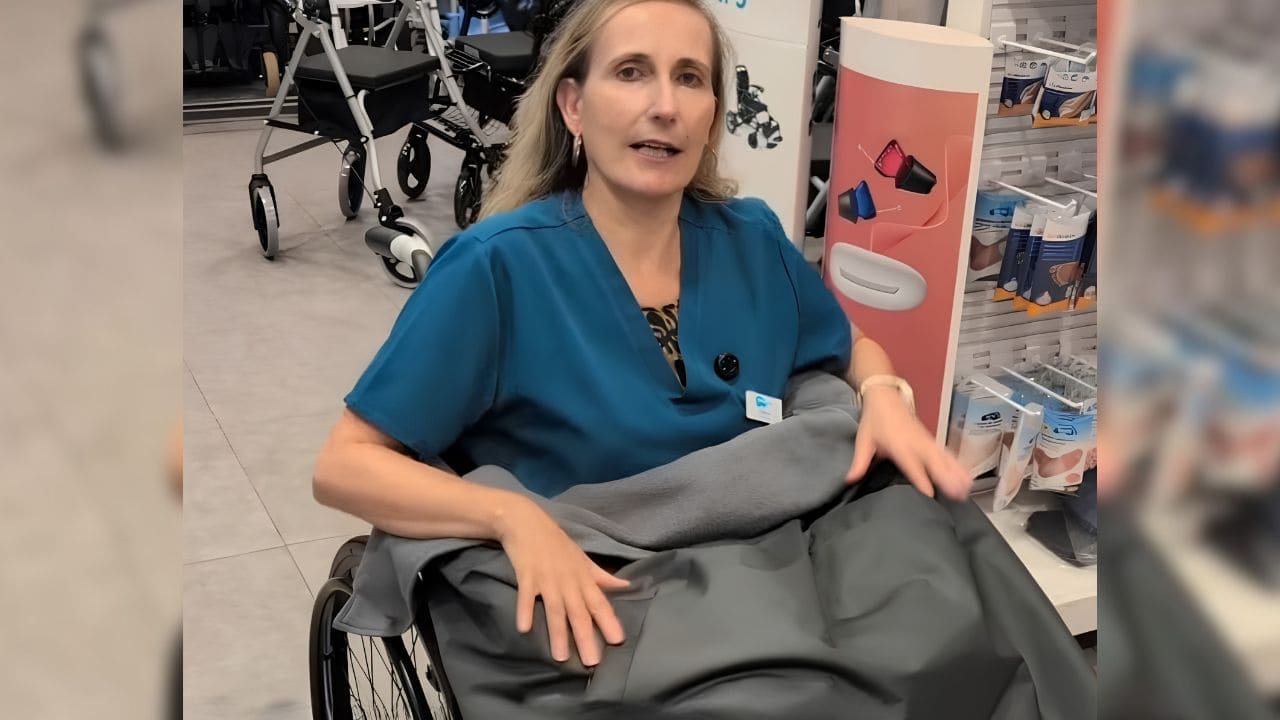 Cubrepiés térmico para personas usuarias de silla de ruedas