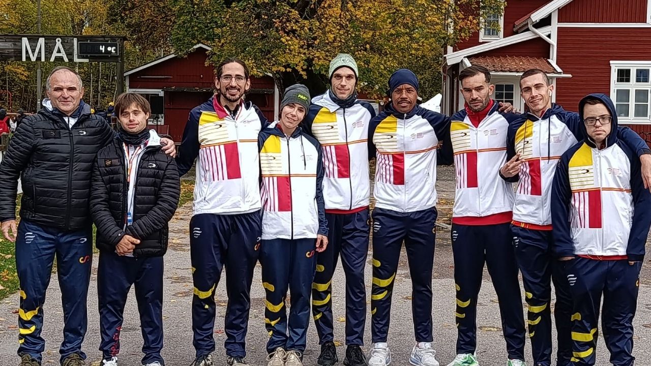 España (FEDDI) vuelve de Suecia con siete medallas y el oro por equipos en campo a través
