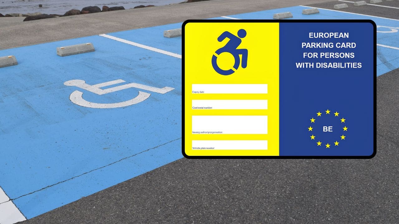 Tarjeta PMR europea de estacionamiento