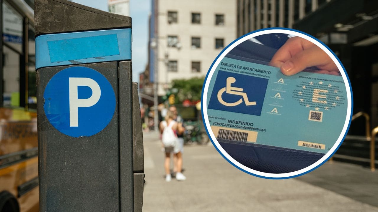 Multa por aparcar en zona azul con una tarjeta PMR