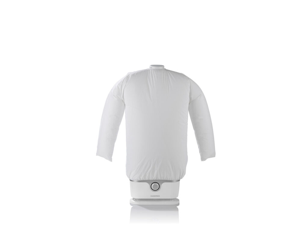 Planchacamisas CLEANMAXX de 1800 W de Lidl con una camisa colocada para alisarla y secarla